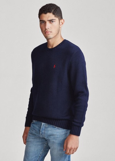 Men's Polo Ralph Lauren Cotton Crewneck Sweater | 890623RLF